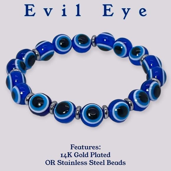 NWT Wool + Pepper Co. Evil Eye PROTECTION Bracelet - Picture 6 of 7